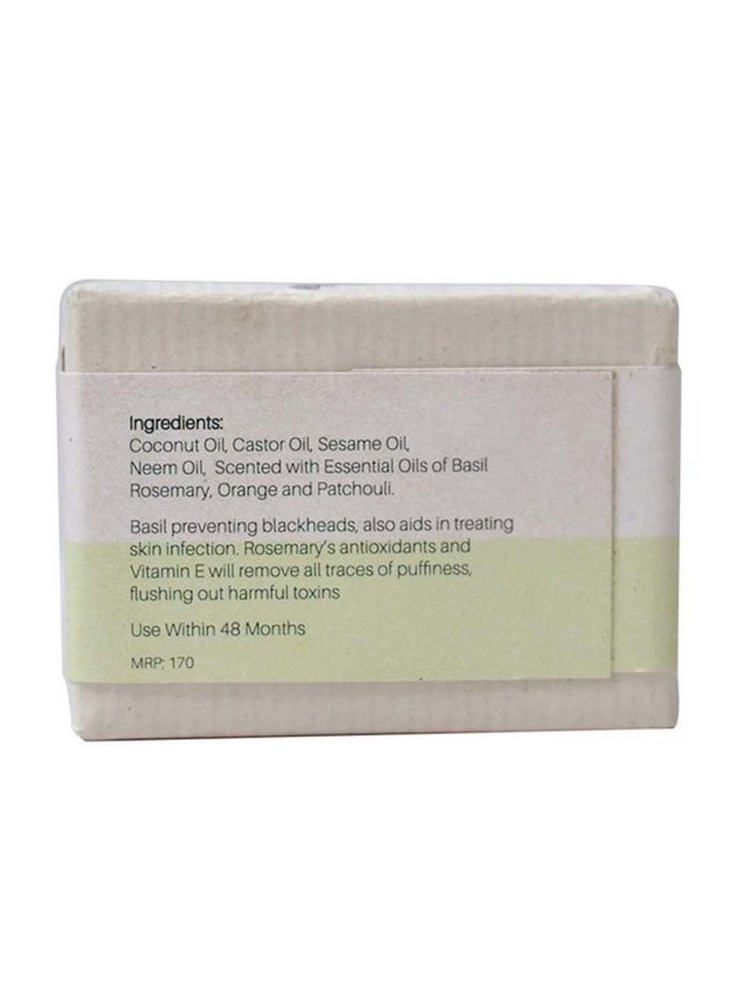 Bare Necessities Basil Rosemary Spa Bar - The Herbalist - 75 gm