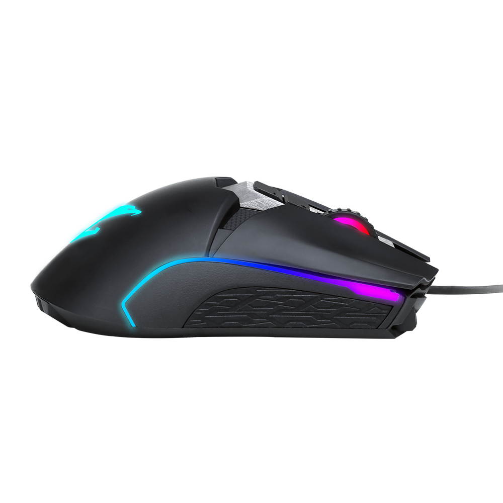 GIGABYTE AORUS RGB 16000 dpi Optical Sensor Fully Programmable and Saved Onboard 16.7M Customizable Lighting Gaming Mouse - GM-AORUS M5