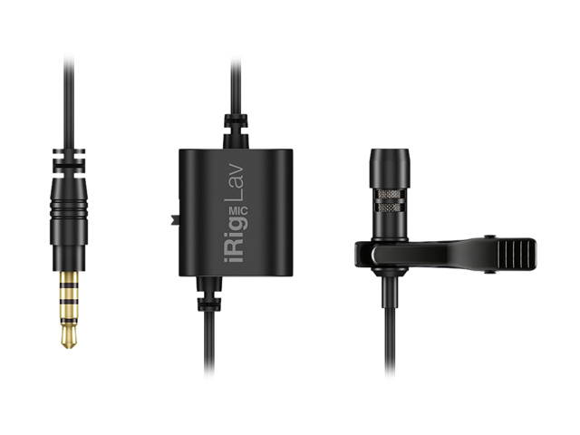 IK Multimedia iRig Mic Lav compact lavalier microphone for smartphones and tablets