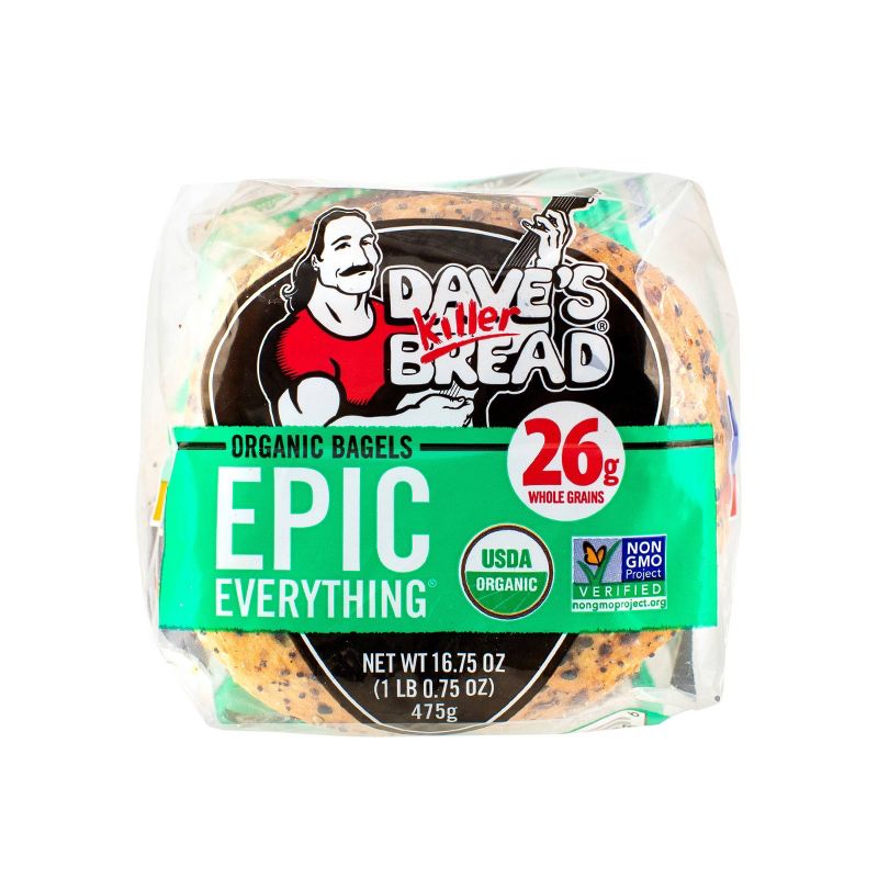 Dave's Killer Bread Epic Everything Organic Bagels - 16.75oz