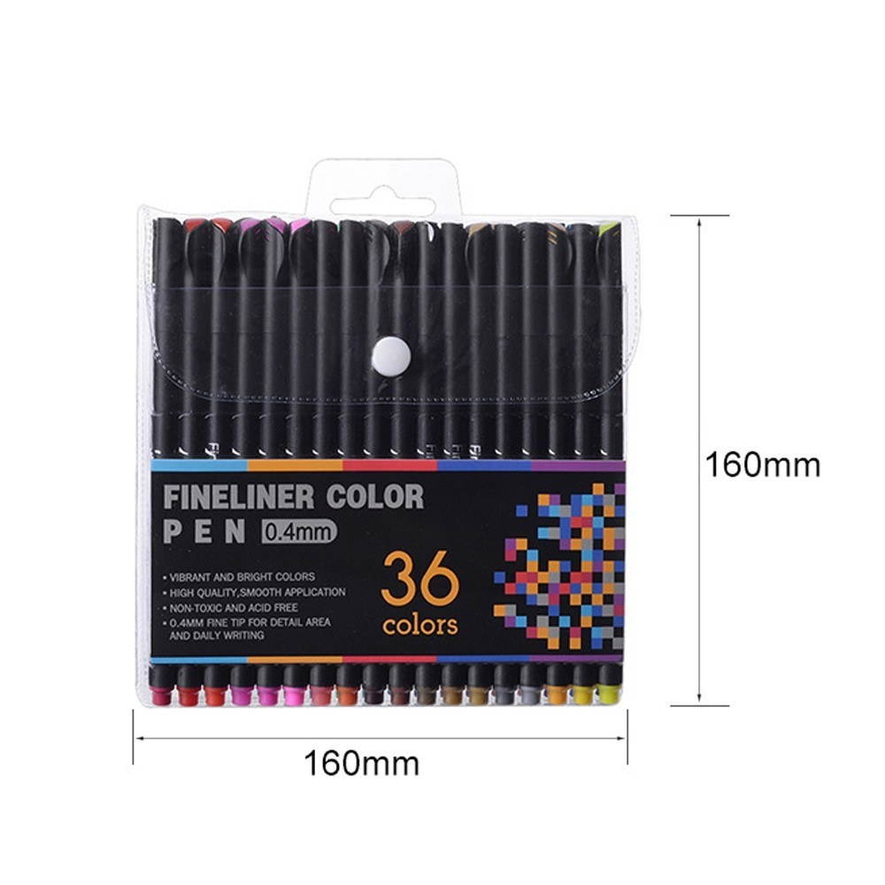 0.4mm Liner Pens Water Based Assorted Ink Pen Set for Painting School Office Art Supplies