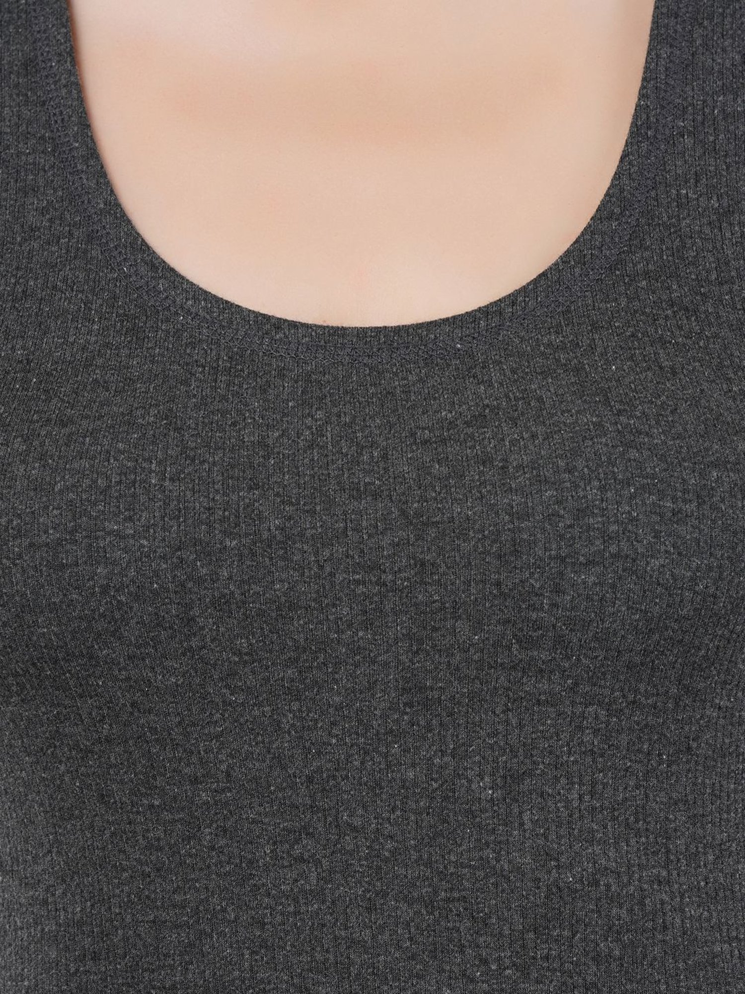 Bodycare Grey Cotton Thermal Tank Top