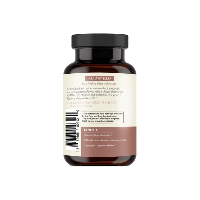 Terra Origin Healthy Sleep Wake Cycle Dietary Supplements - 60ct