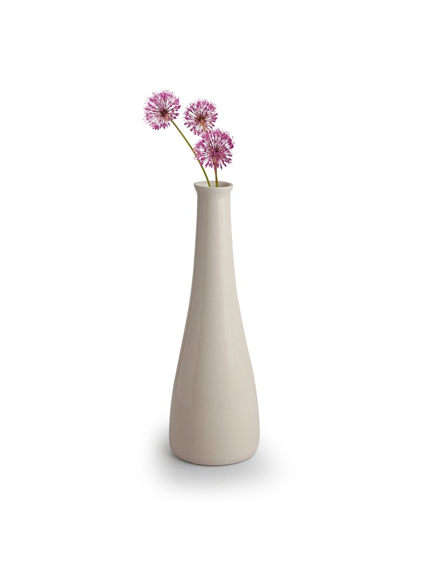 ExclusiveLane Minimalistic Elevated White Ceramic Decorative Vase