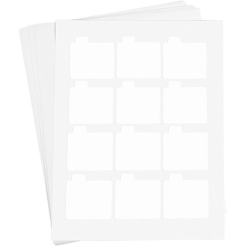 Paper Junkie 240 Pack Printable Lip Balm Labels, Blank White Stickers, 2.15 x 2.15 in