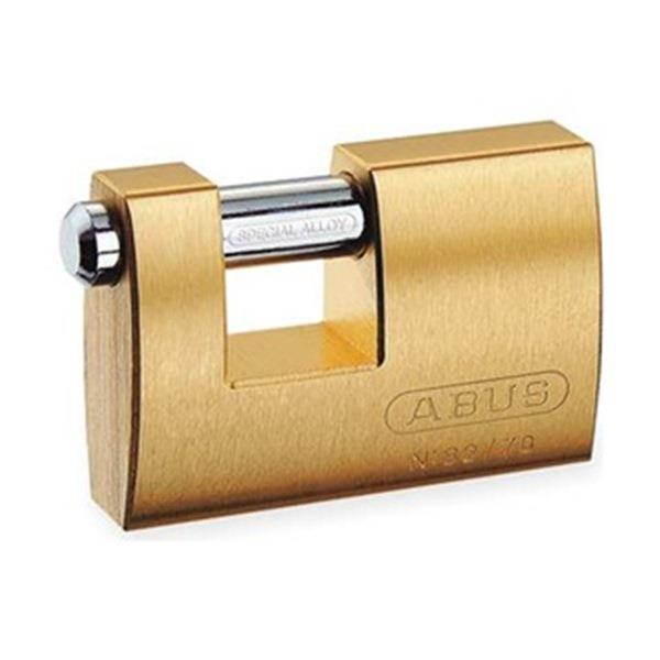 ABUS 82/63 KA Padlock, Keyed Alike, Shutter Shackle, Brass Body, Steel Shackle,