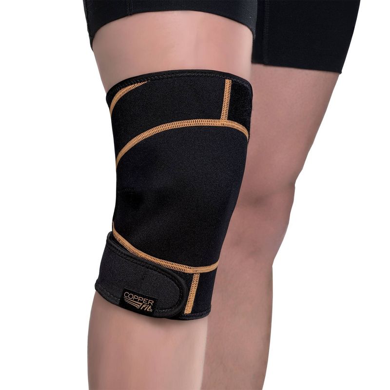Copper Fit Rapid Relief Knee Wrap - Black