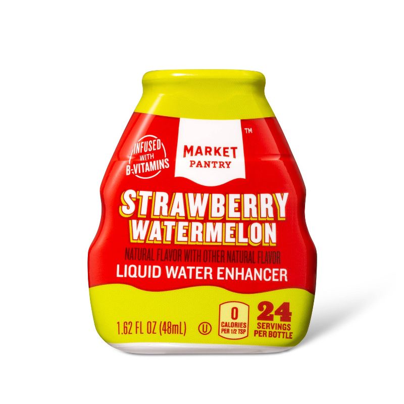 Strawberry Watermelon Liquid Water Enhancer - 1.62 fl oz Bottle - Market Pantry™