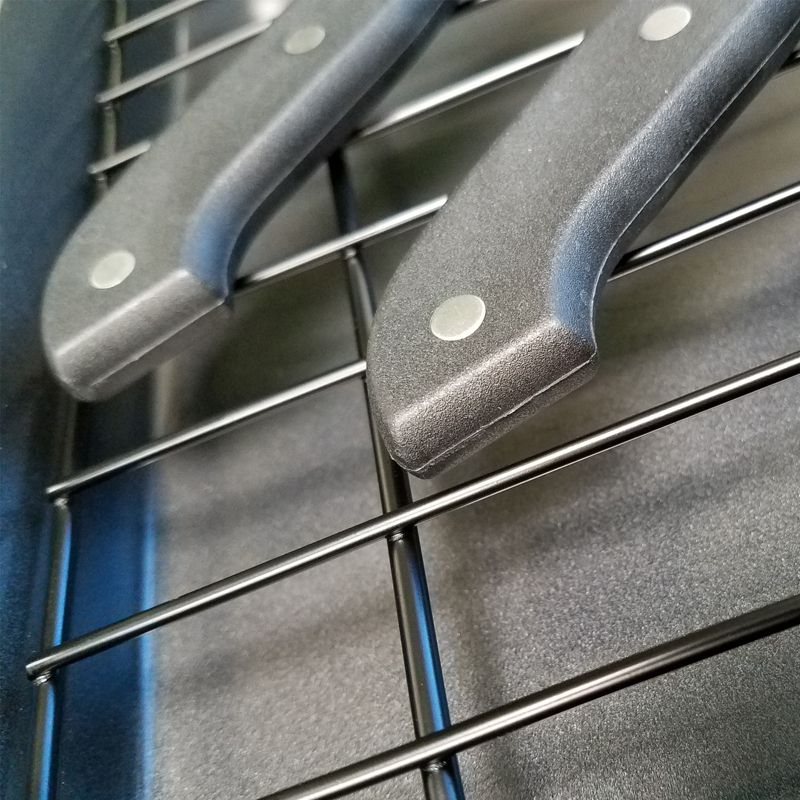 T-fal Simply Cook Nonstick Cookware, Roaster with Rack, 15", Gray