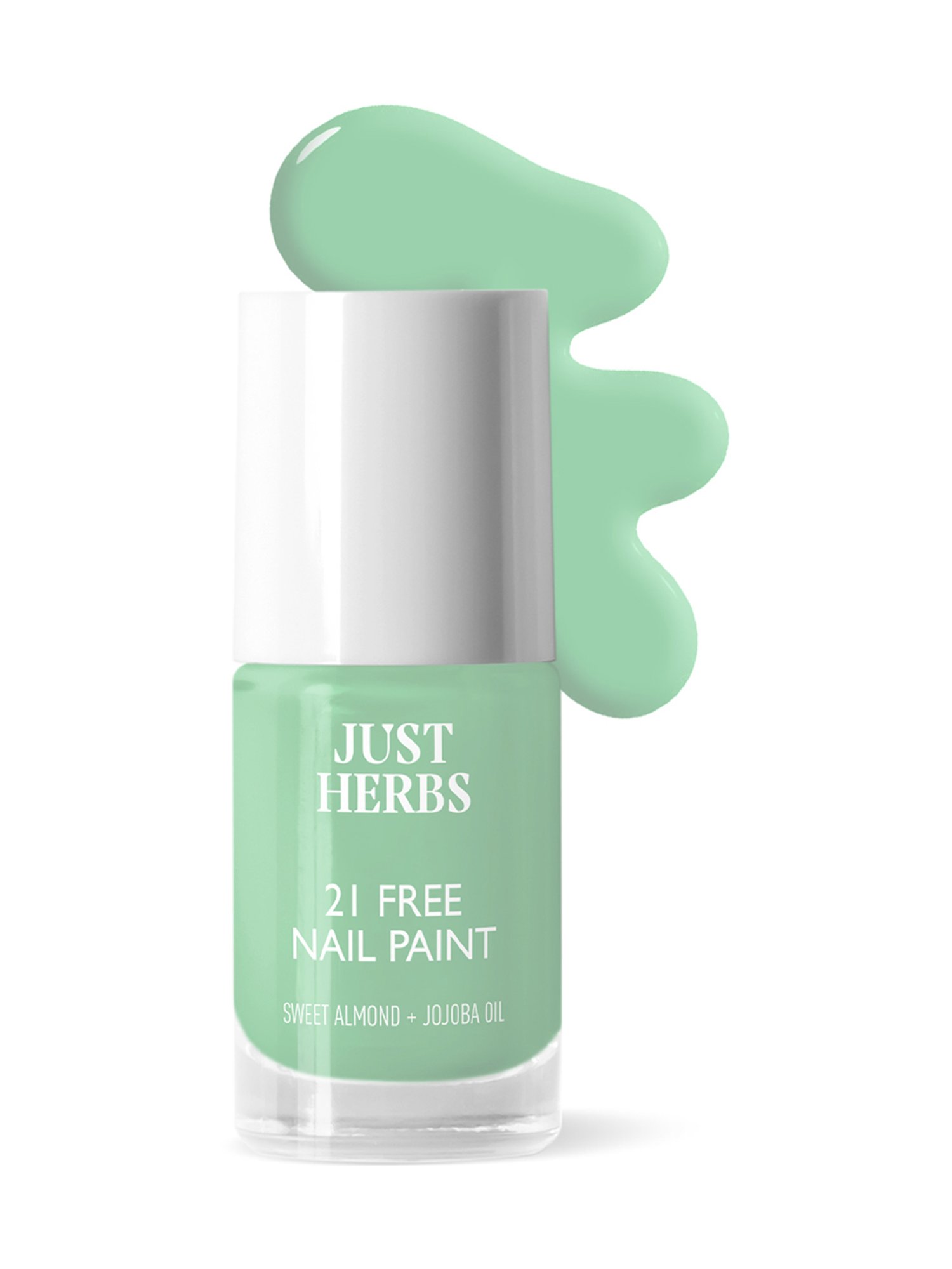 JUST HERBS 21 Free Nail Paint Mint Green - 6 ml