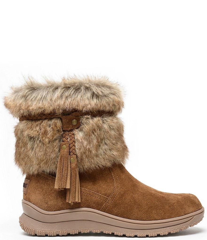 bionica Denali 2 Collection Derinda Waterproof Leather Block Heel Lug Sole Combat Booties