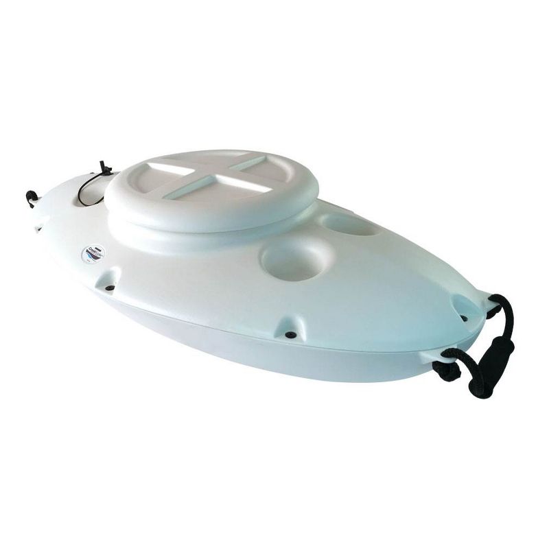 CreekKooler Kayak or Canoe River Floating Beverage & Food Storing Cooler, White
