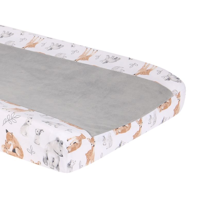 Bedtime Originals Blossom Watercolor Floral Changing Pad Cover - Pink/Gray