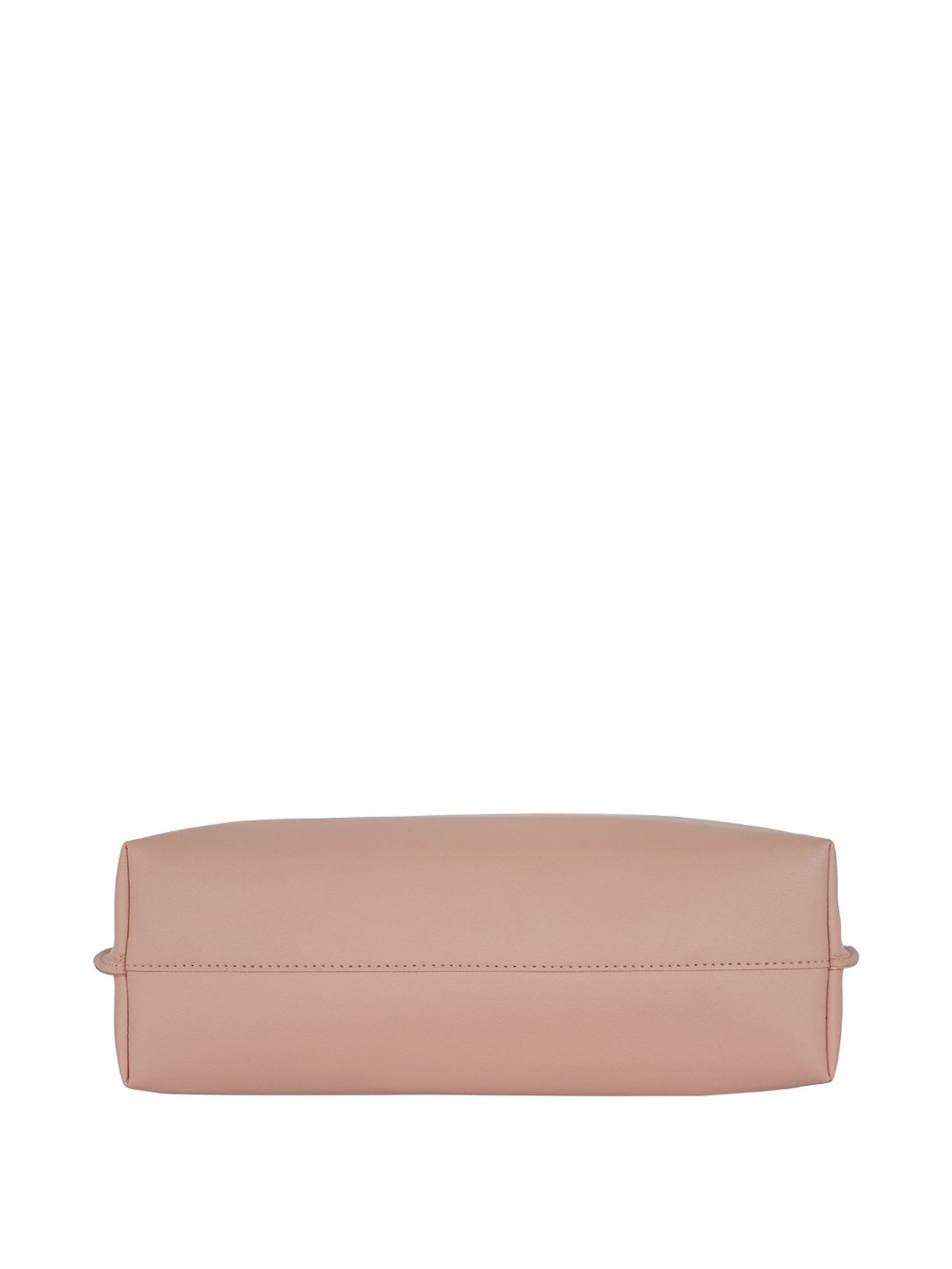 Baggit L Stallone Pink Solid Medium Hobo Handbag