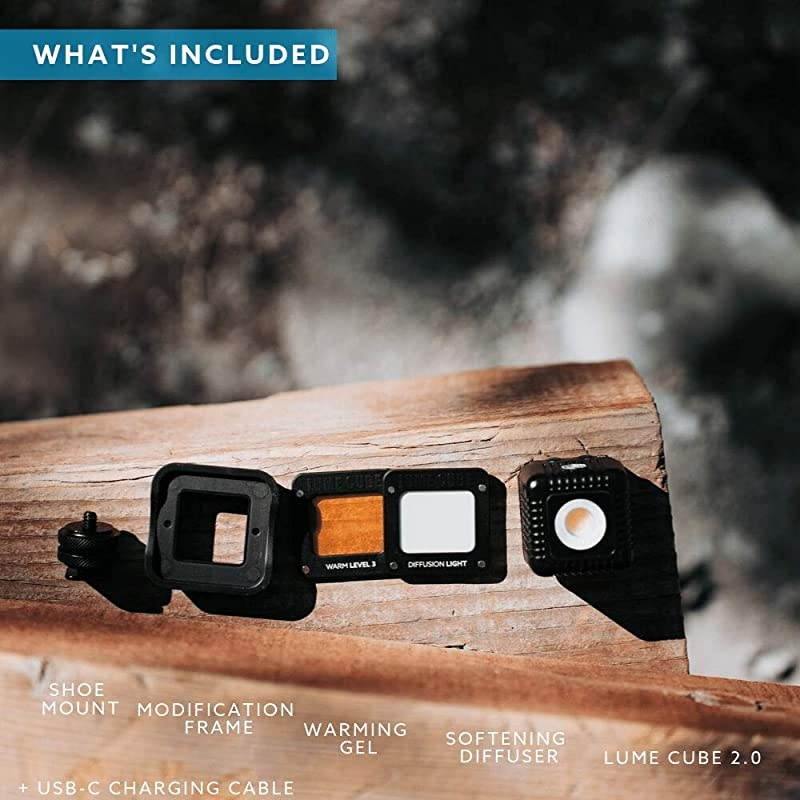 20 Daylight Balanced LED Light for Photo Video Content Creation Includes Warming Gel Diffuser DSLR Camera Mount for Sony Nikon Panasonic Fuji Canon GoPro Drones