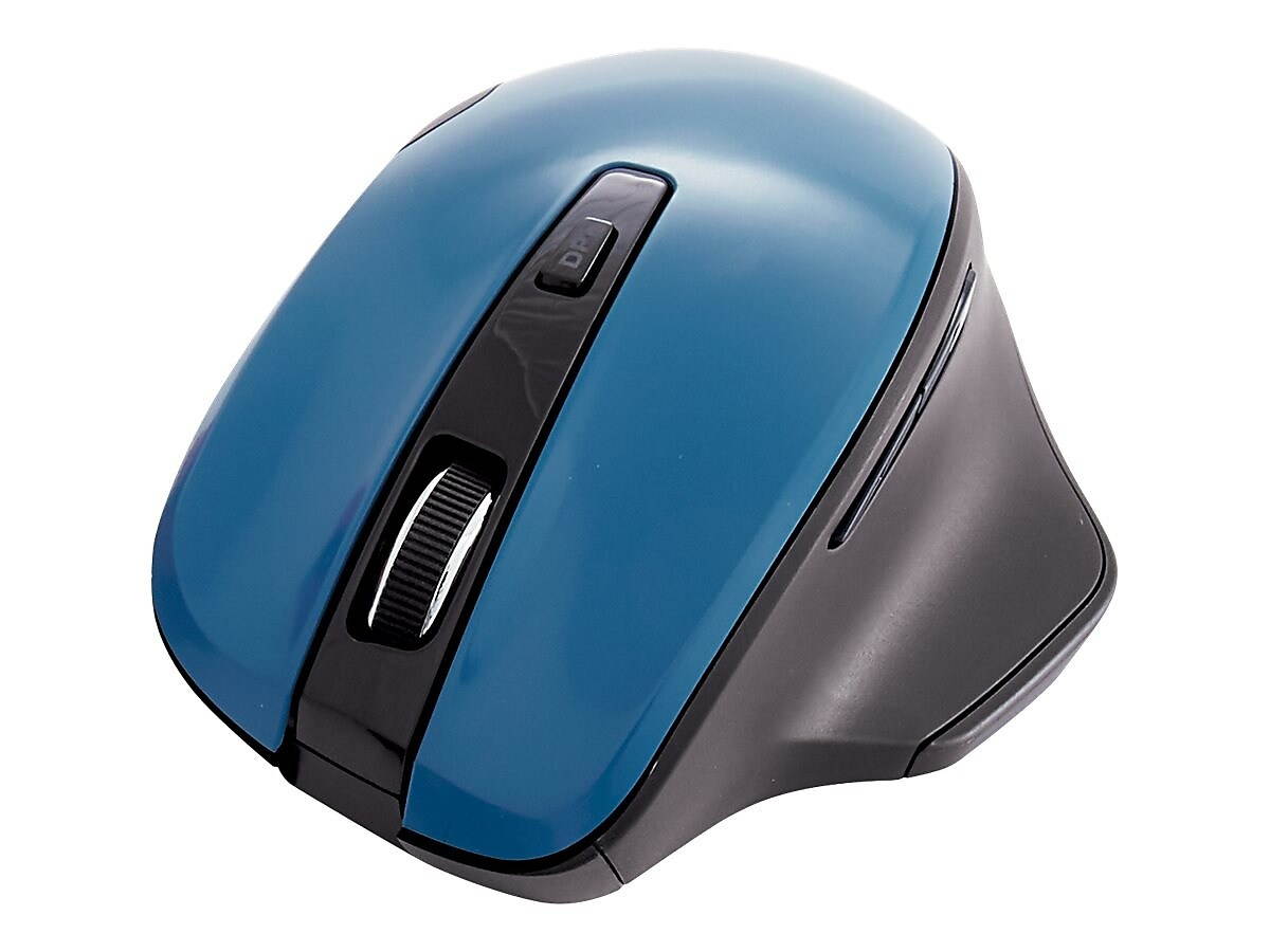 Verbatim Silent Ergonomic Wireless Blue LED Mouse Dark Teal 70244