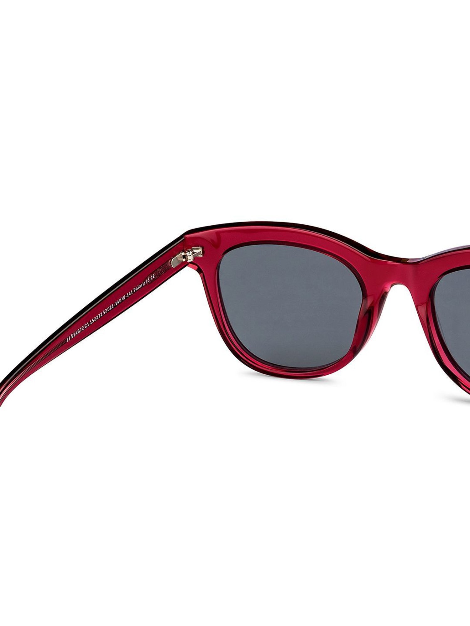 John Jacobs JJ S14672 Grey Polarized Square Sunglasses