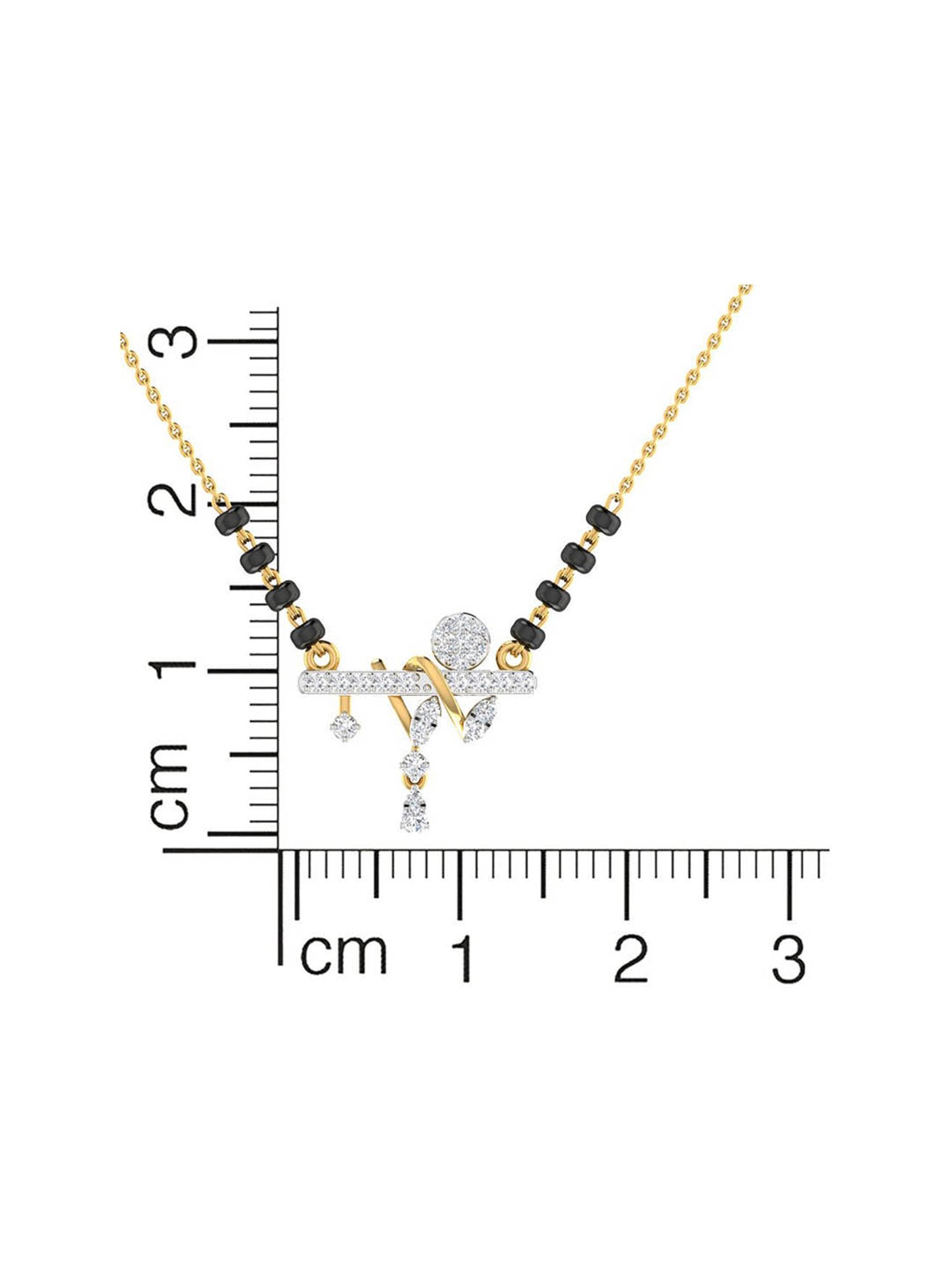 Waman Hari Pethe Jewellers 18k Gold & Diamond Mangalsutra for Women