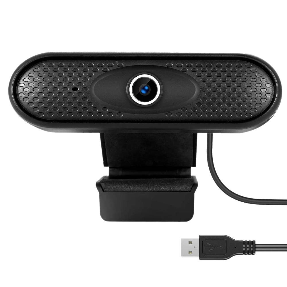 Full HD 1080P Web Camera Computer USB Driver-Free Webcam with Noise-Cancelling Mic for Teleconferencing Live Streaming