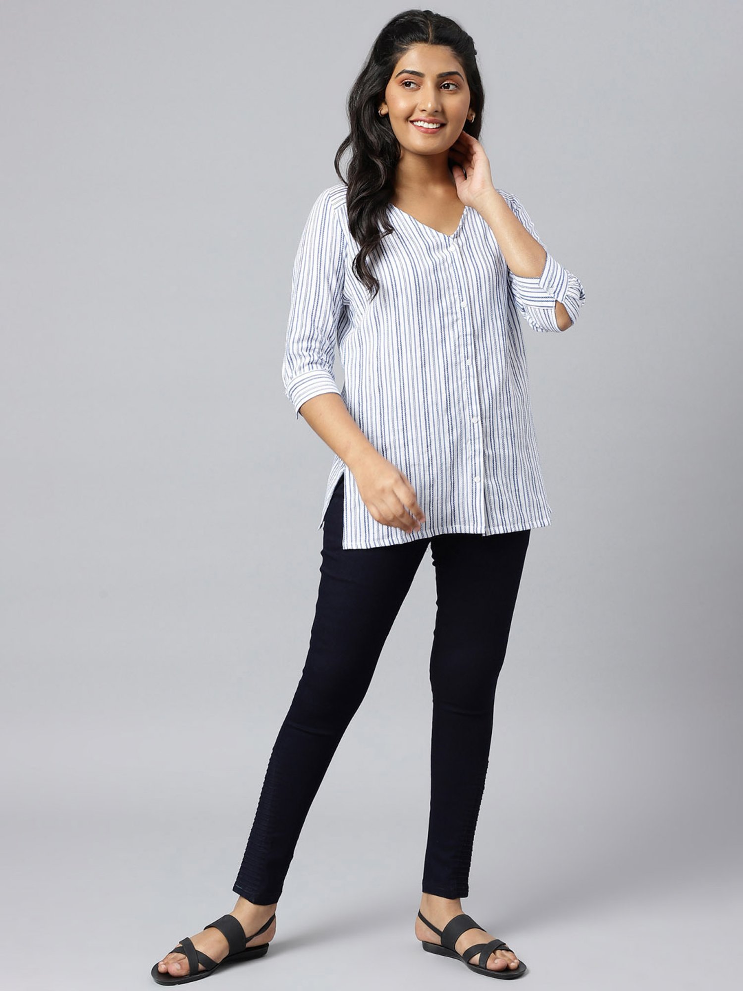 Elleven from Aurelia Blue Cotton Jeggings