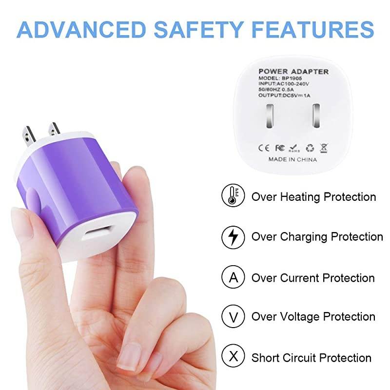 Port Charger Block Charging Cable Android Fast Charge Android Charger Kit Compatible for Samsung Galaxy S7S6 Edge Note 54J7Tab S2LG K30K20V10LG Stylo 23 PlusMoto G5 E4 Droid Turbo 2