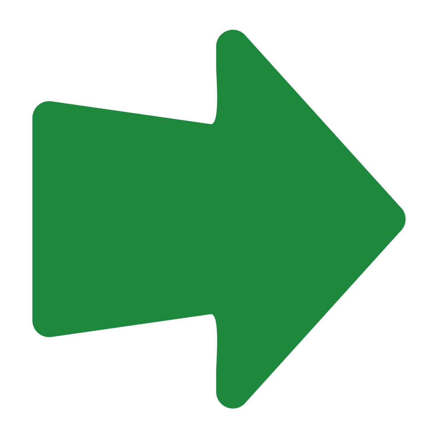 LiteMark 4 Inch Orange Round Arrow Decals - Pack of 18