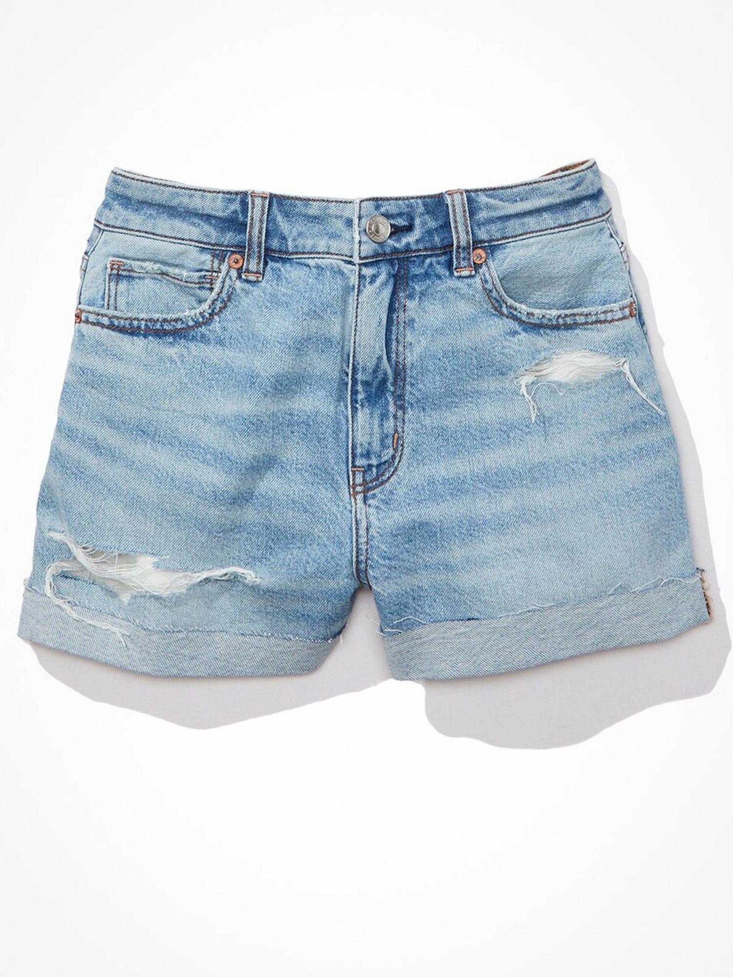 American Eagle Outfitters Blue Cotton Shorts