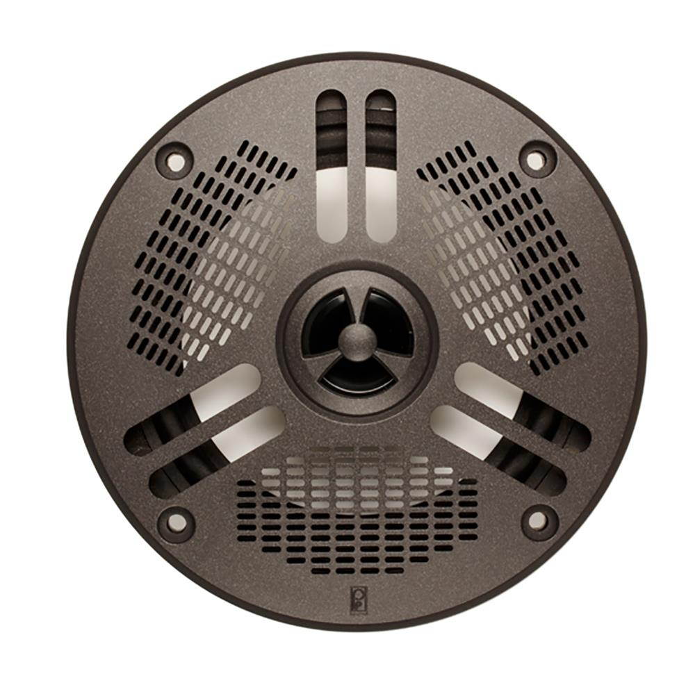Poly-Planar MA4052LG1 5 in. 2-Way LED Self Draining Spa Speaker, Dark Gray