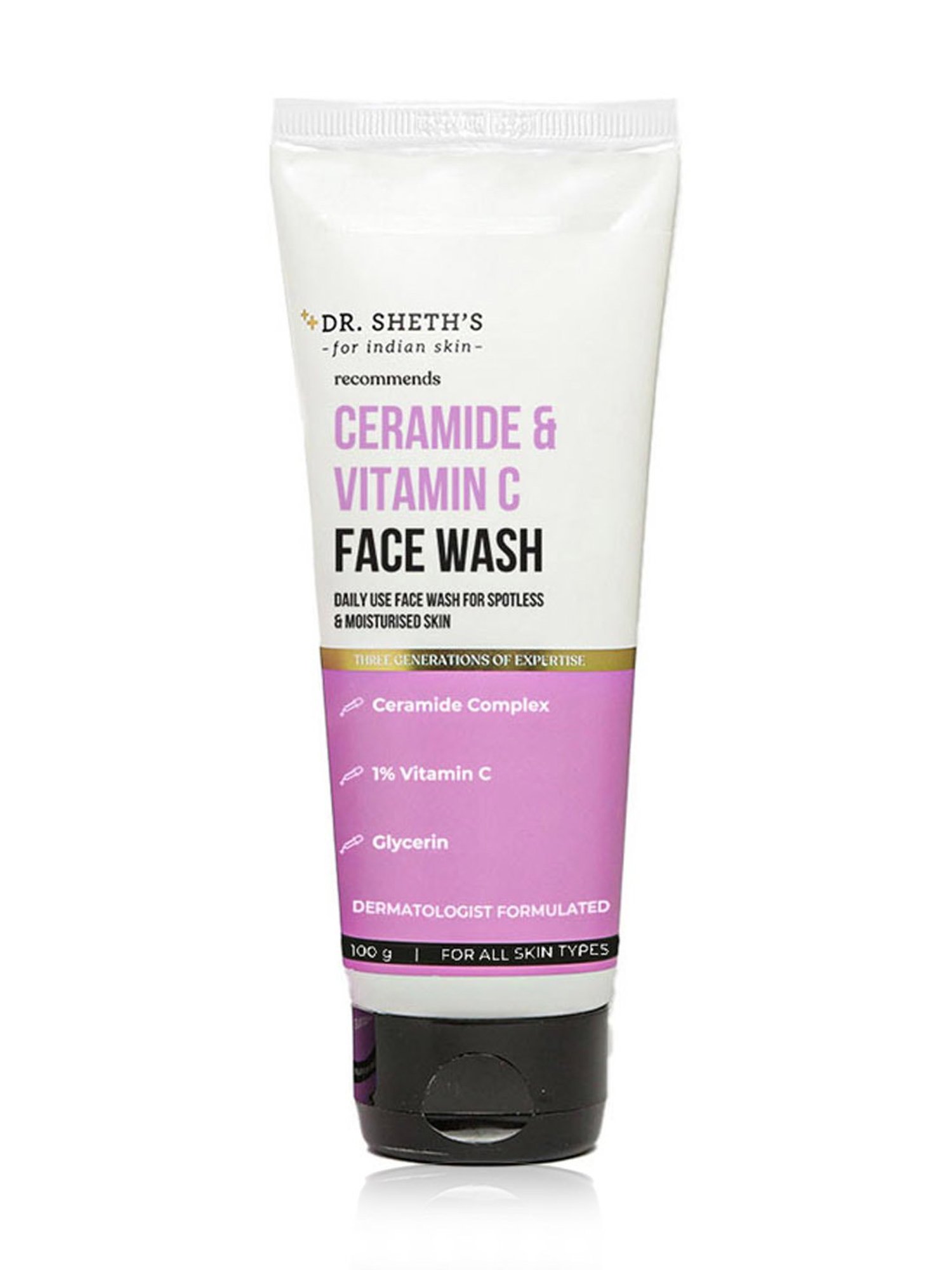Dr. Sheth's Ceramide & Vitamin C Face Wash -100 gm