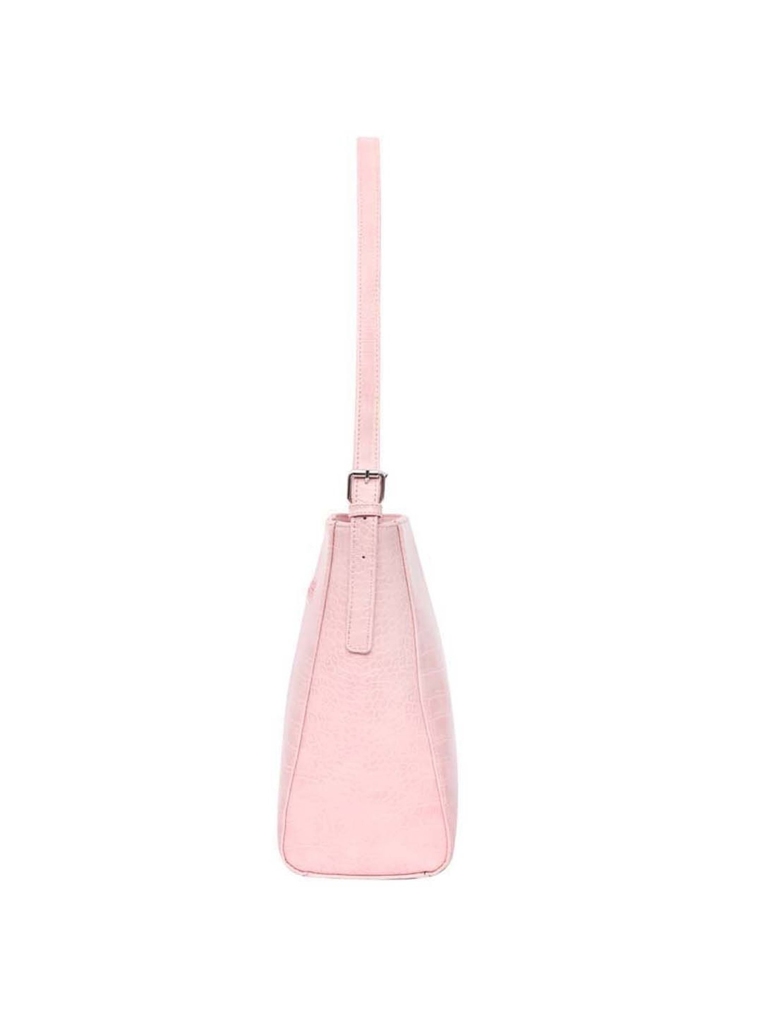 Lino Perros Pink Textured Medium Shoulder Bag