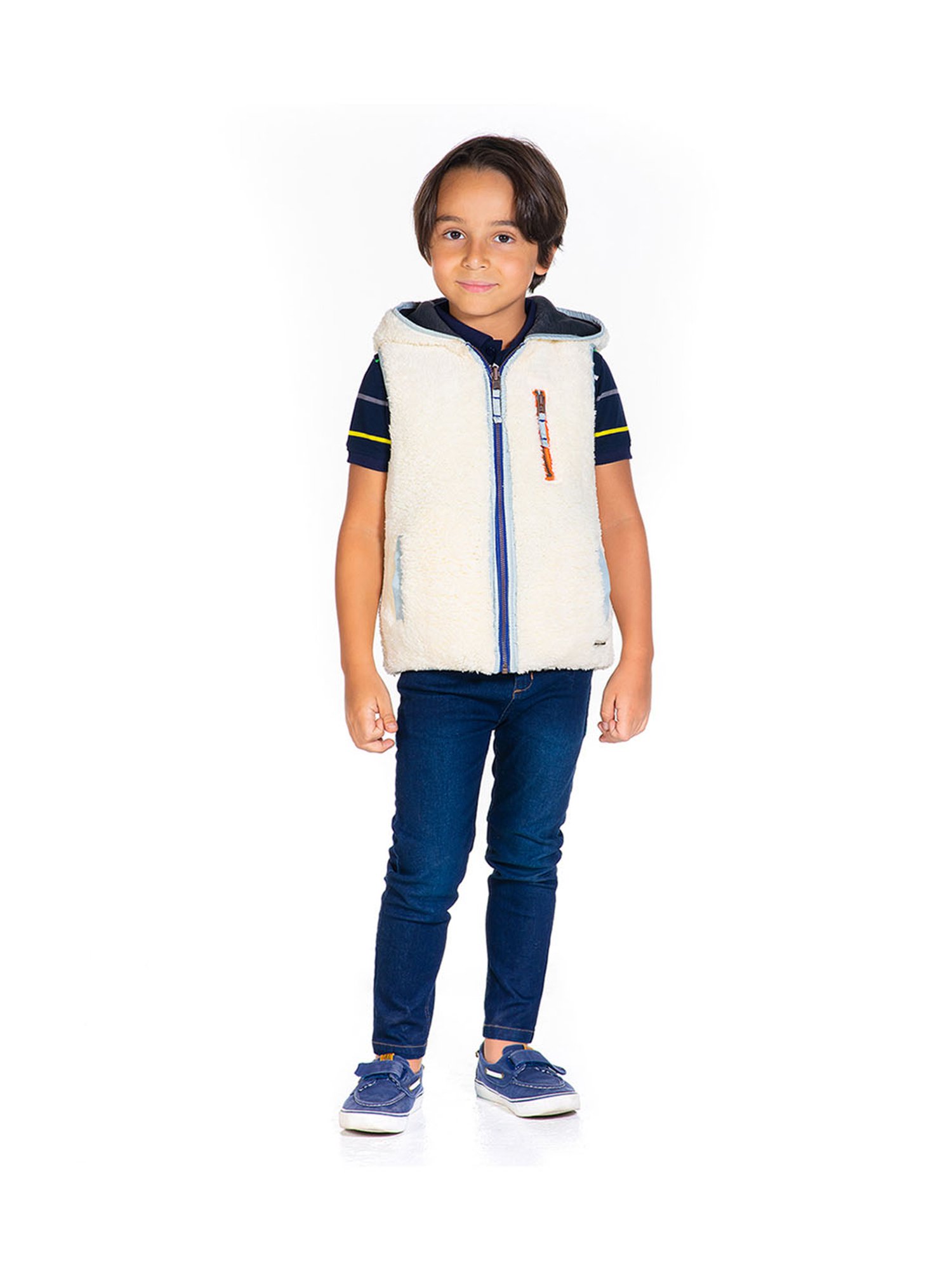 Cherry Crumble by Nitt Hyman Kids Blue Regular Fit Reversible Jacket