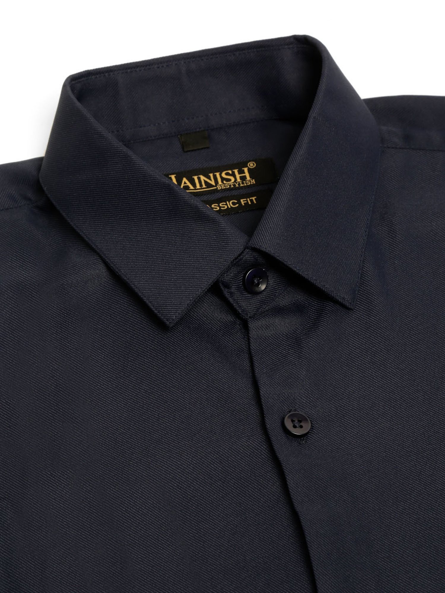 Jainish Navy Regular Fit Shirt