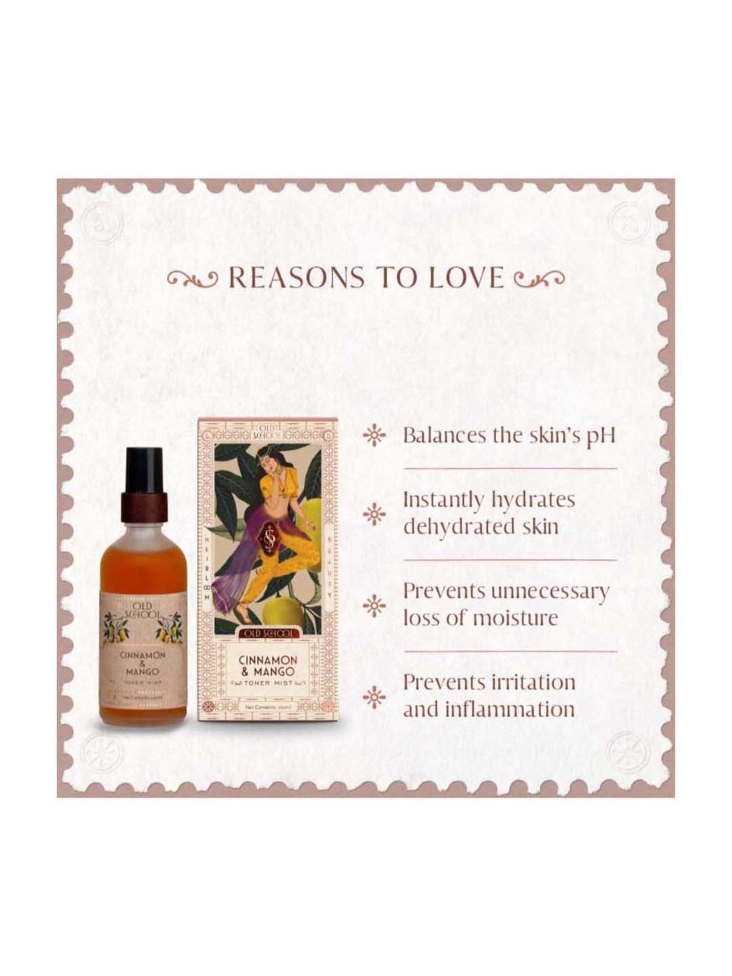 Old School Rituals Cinnamon & Mango Toner Mist - 100 ml