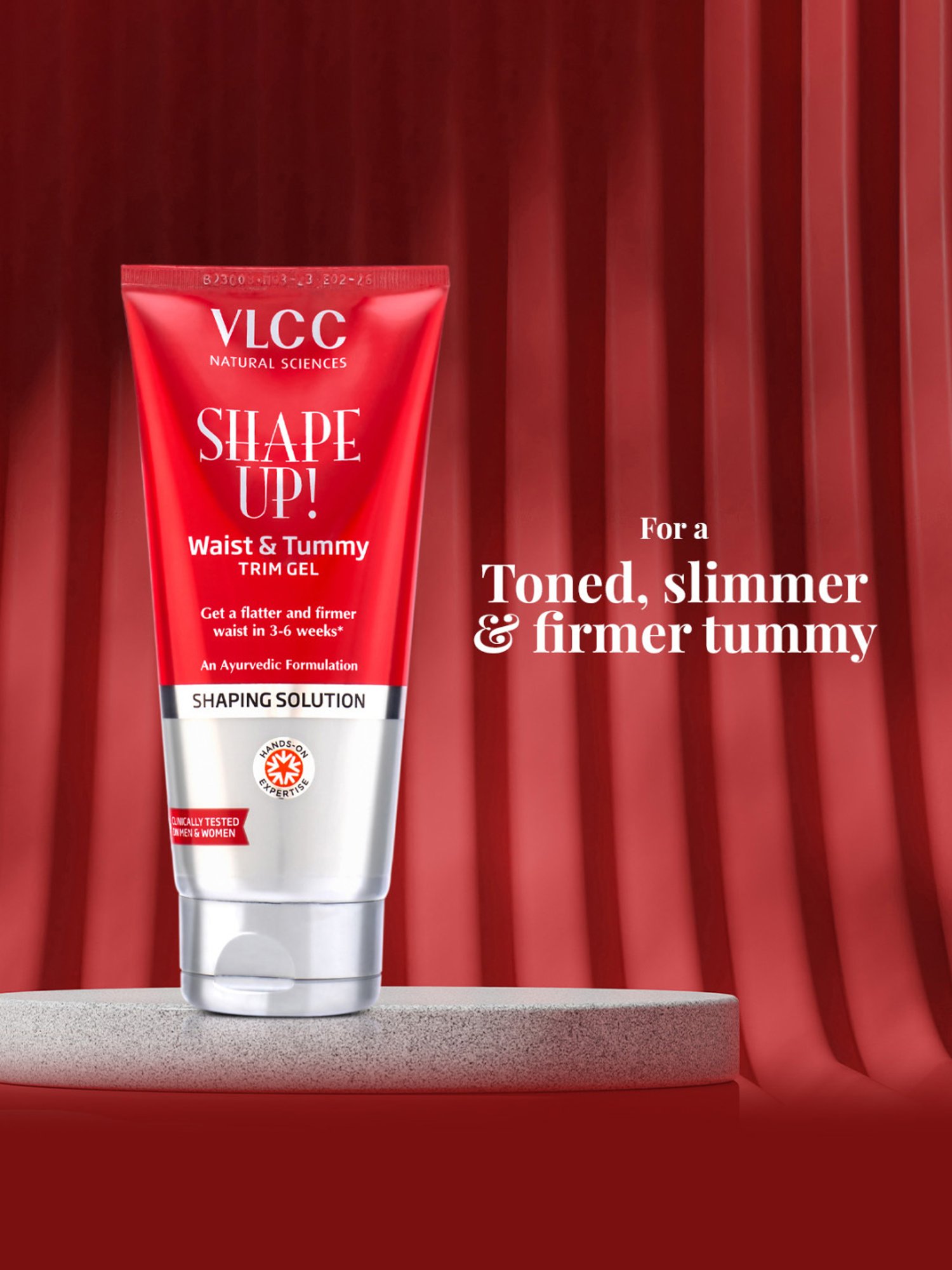 VLCC Shape Up Waist & Tummy Trim Gel - Pack of 4