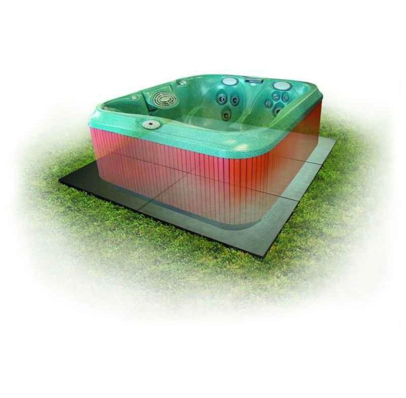 Confer SP3248 8' x 8' Handi Spa Hot Tub Deck Foundation Plastic Resin Base Pad