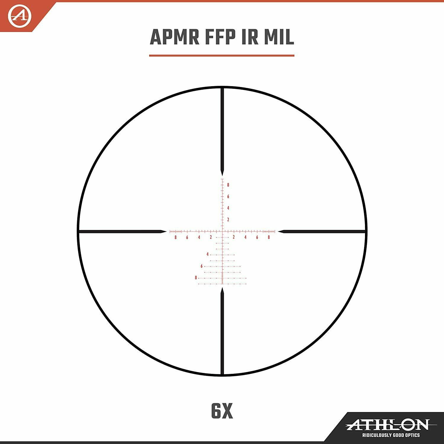 Athlon Optics Argos BTR Gen 2 6-24x50 APMR FFP IR MIL Direct Dial Riflescope
