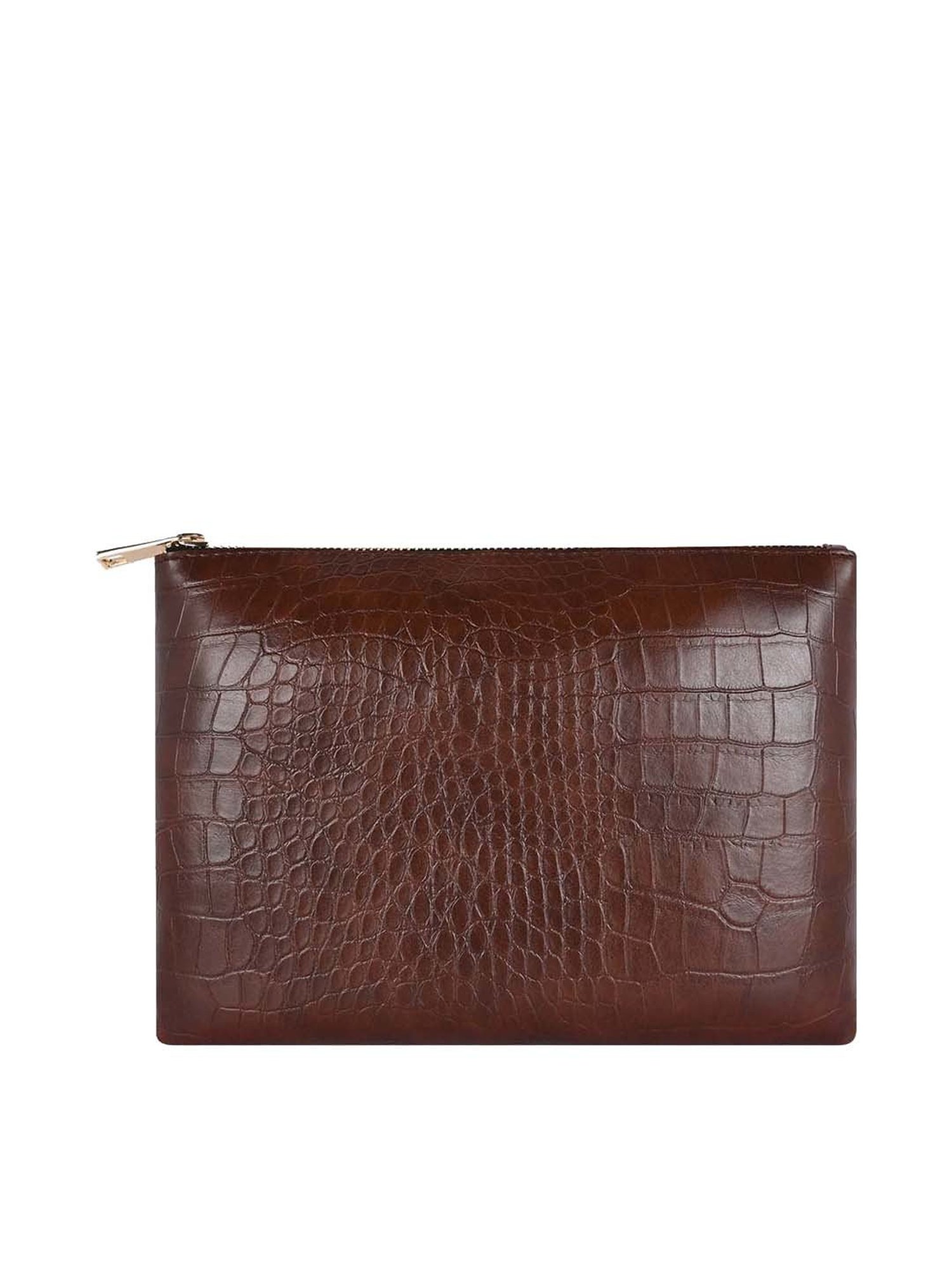 Bagsy Malone Brown Textured Pouch