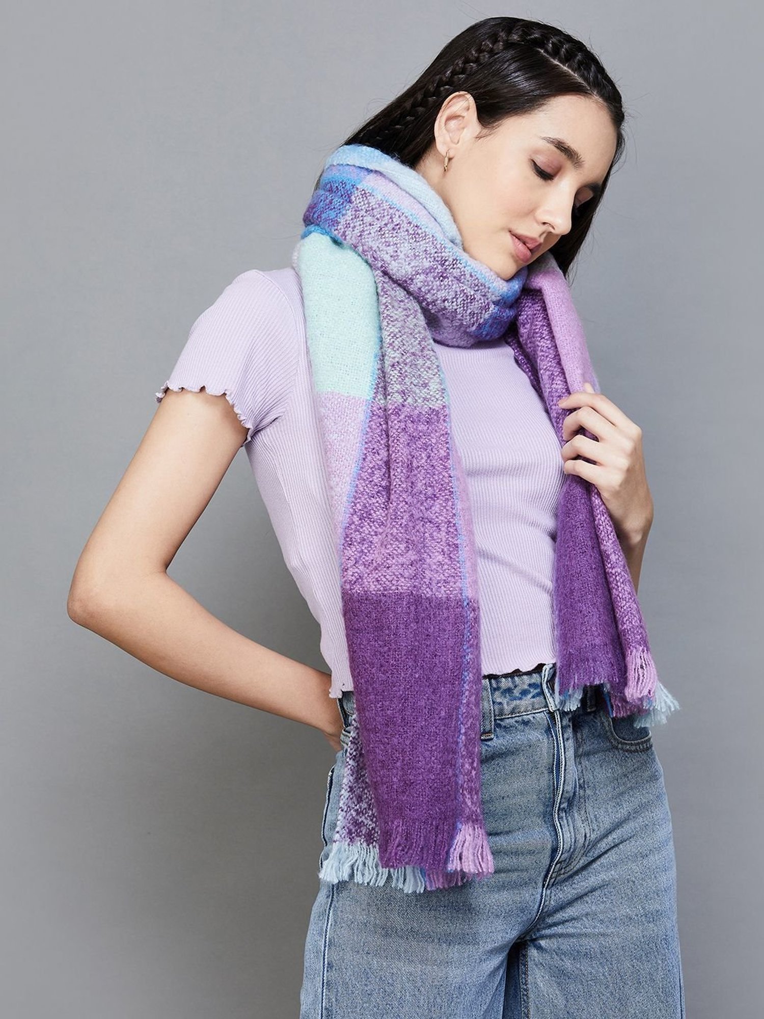 Stylum Red Plain Dupatta