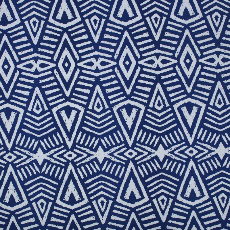 2pk Oversize Geometric Dimensions Rectangular Throw Pillows Blue - Pillow Perfect