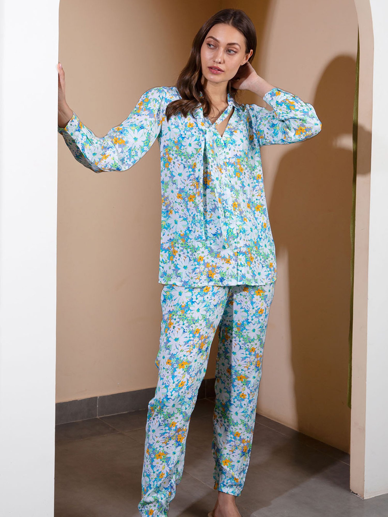 Dusk Attire Multicolor Amelia Pyjama Set