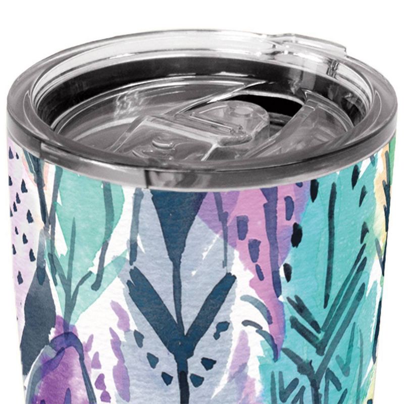 Artisan Stainless Steel Tumbler - Radiant Feathers