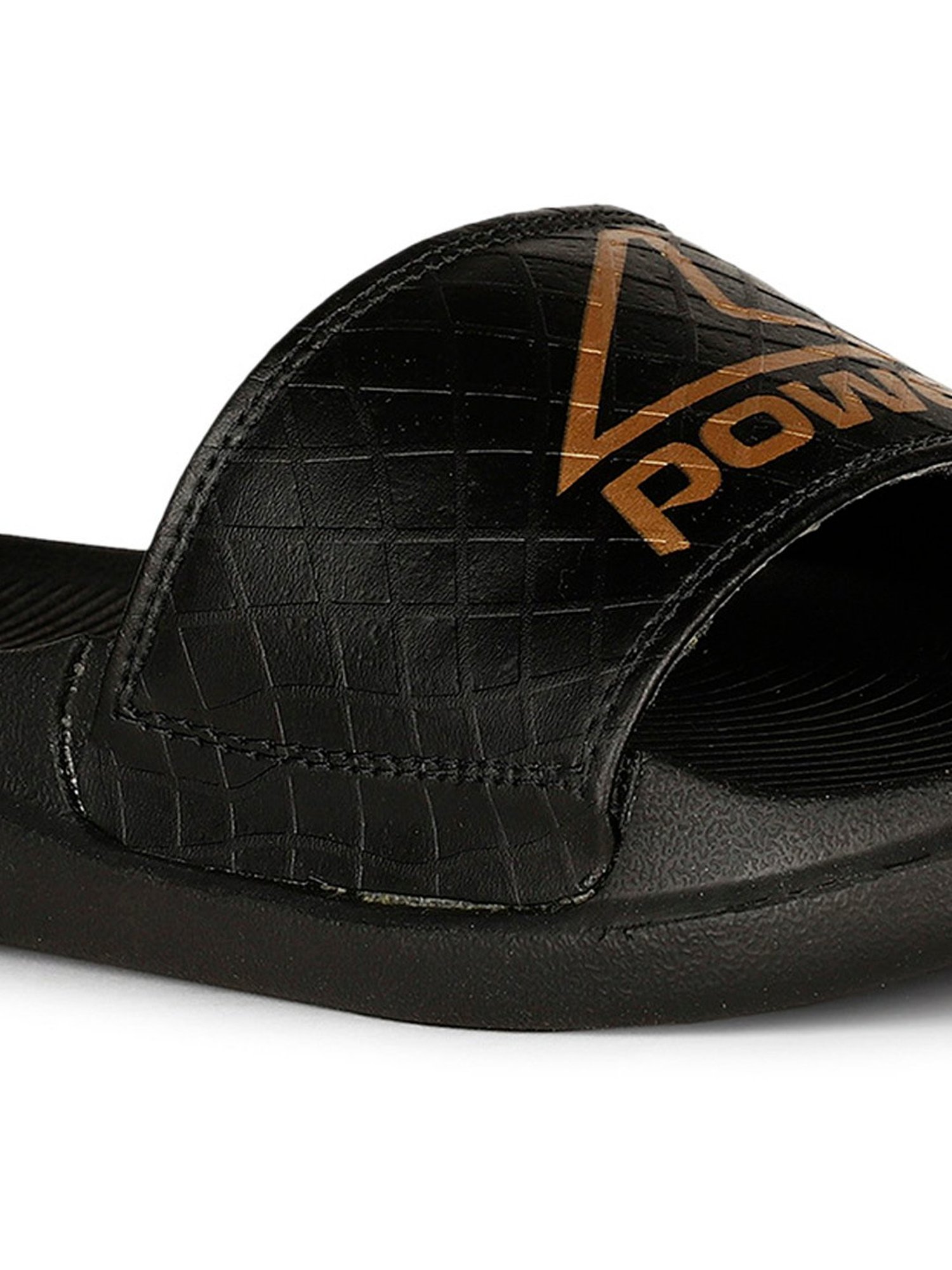 Power by Bata Men's Black Slides