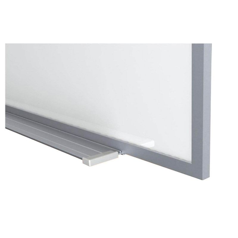 Ghent Magnetic Porcelain Whiteboard with Aluminum Frame 4'H x 5'W M1454