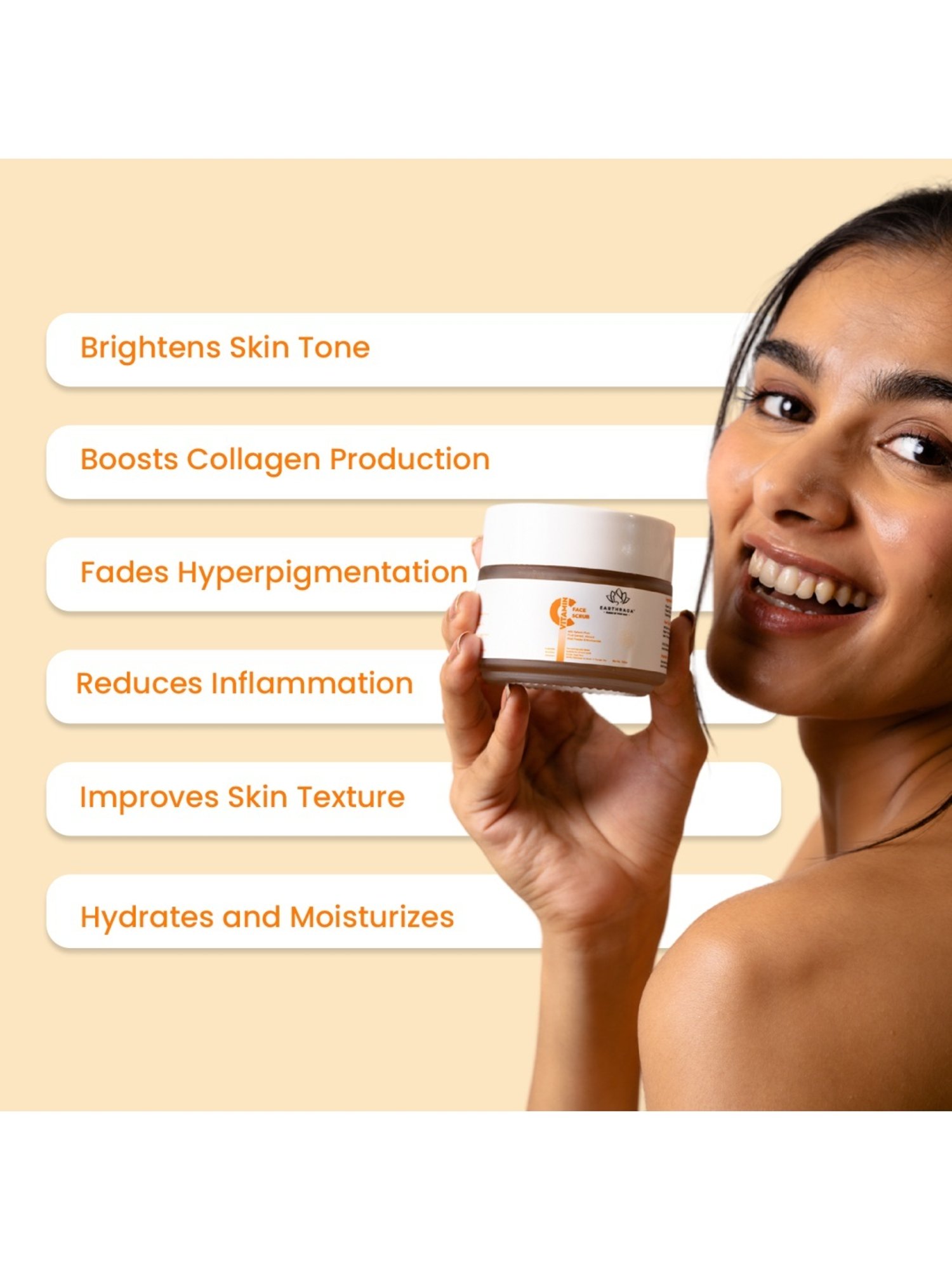 Earthraga Vitamin C Face Scrub - 100 ml