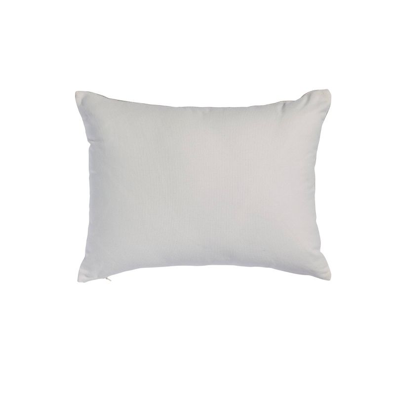 14"x18 Braxton Lumbar Throw Pillow Gray/White - Sure Fit