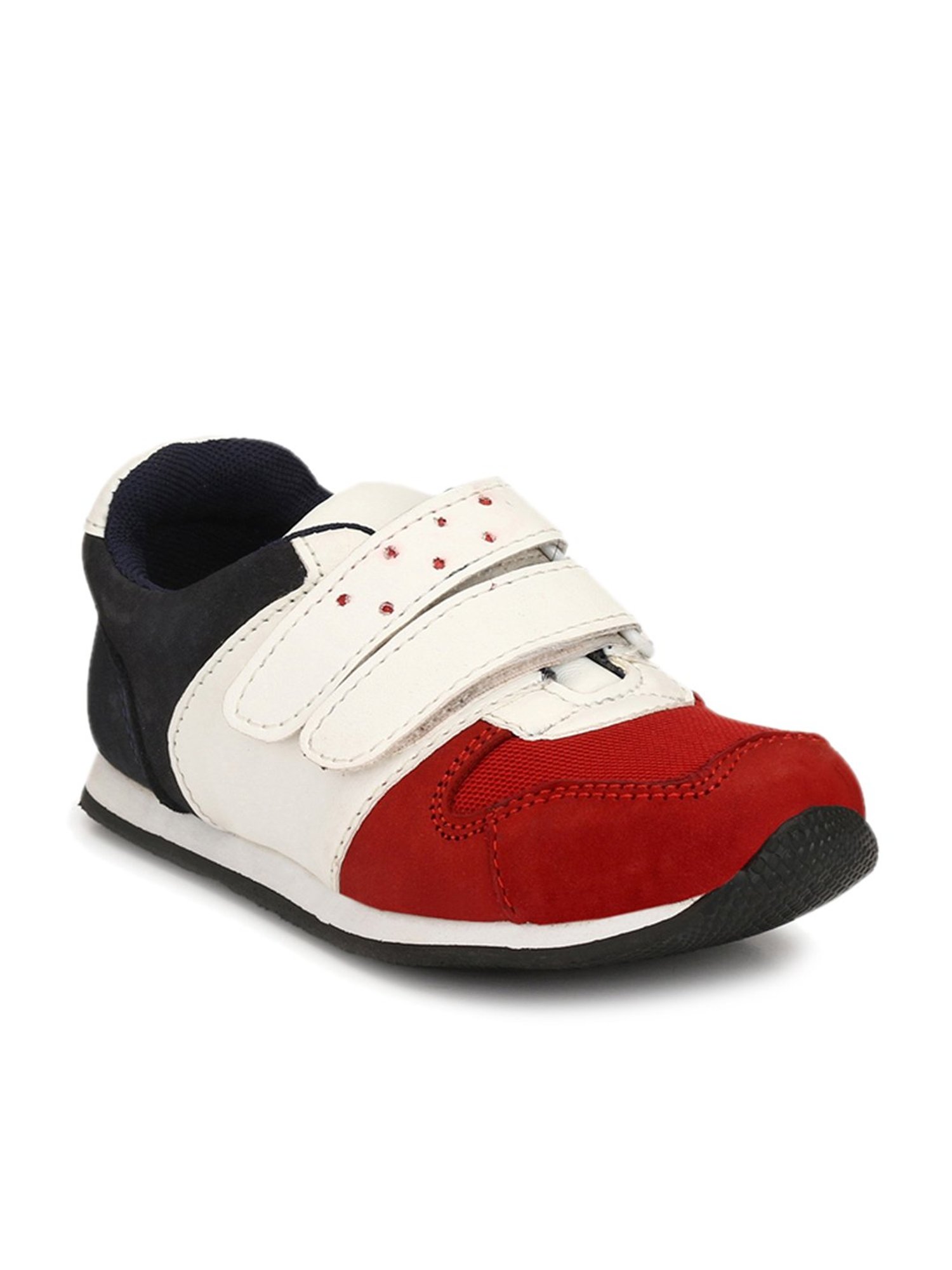 Tuskey Kids Red & White Casual Sneakers