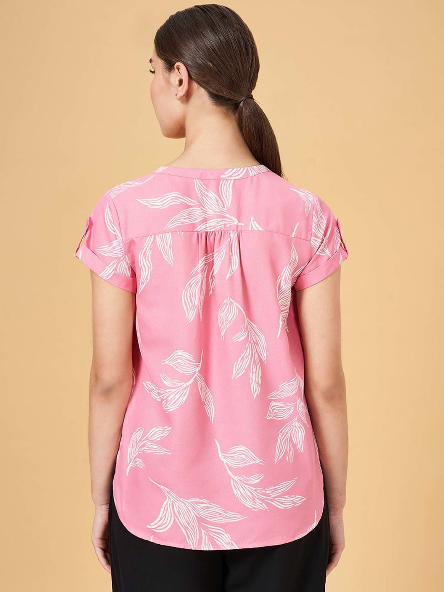 Annabelle by Pantaloons Pink Printed Top