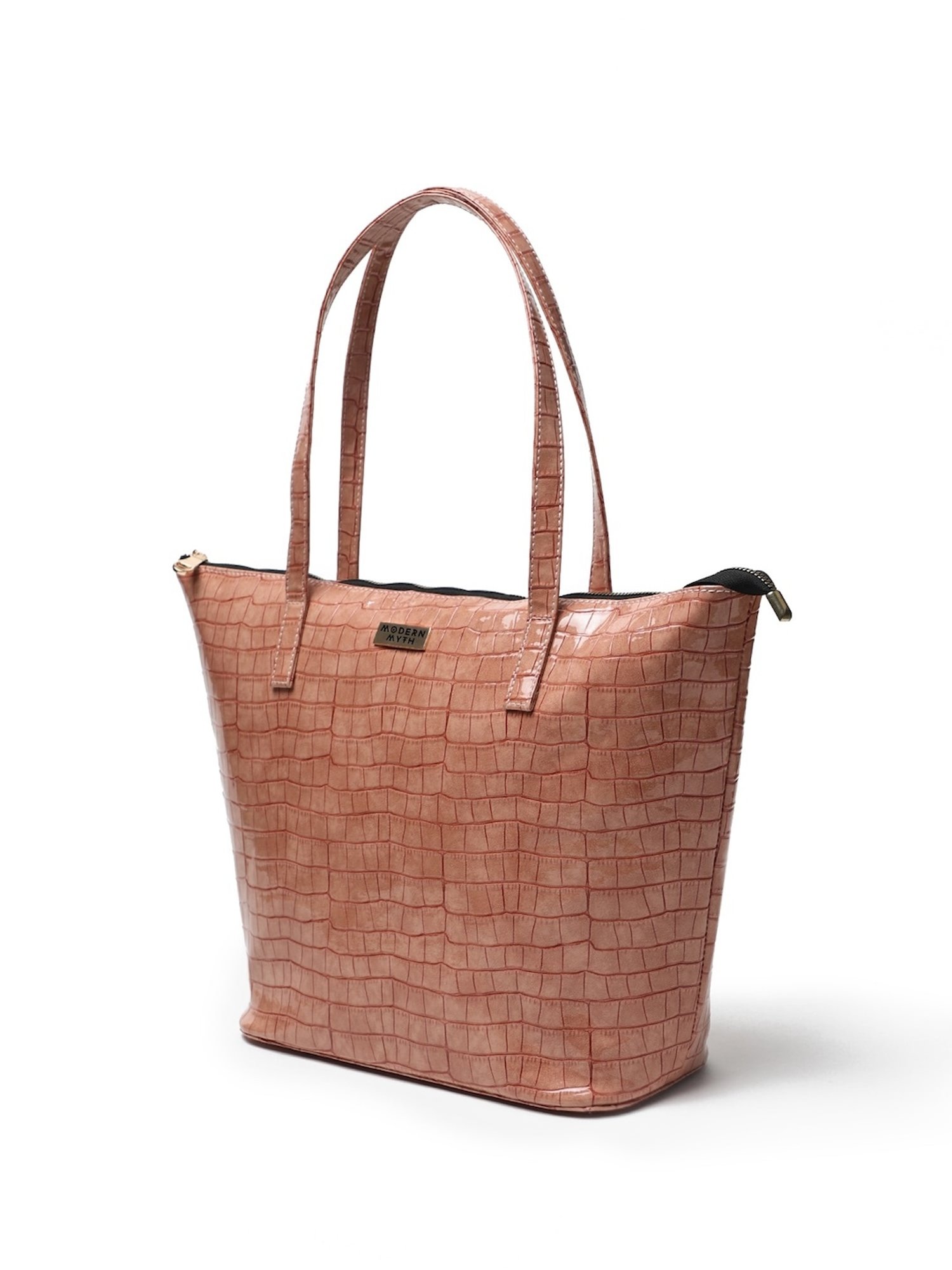 Modern Myth Epic Terracotta Textured Large Tote Bag