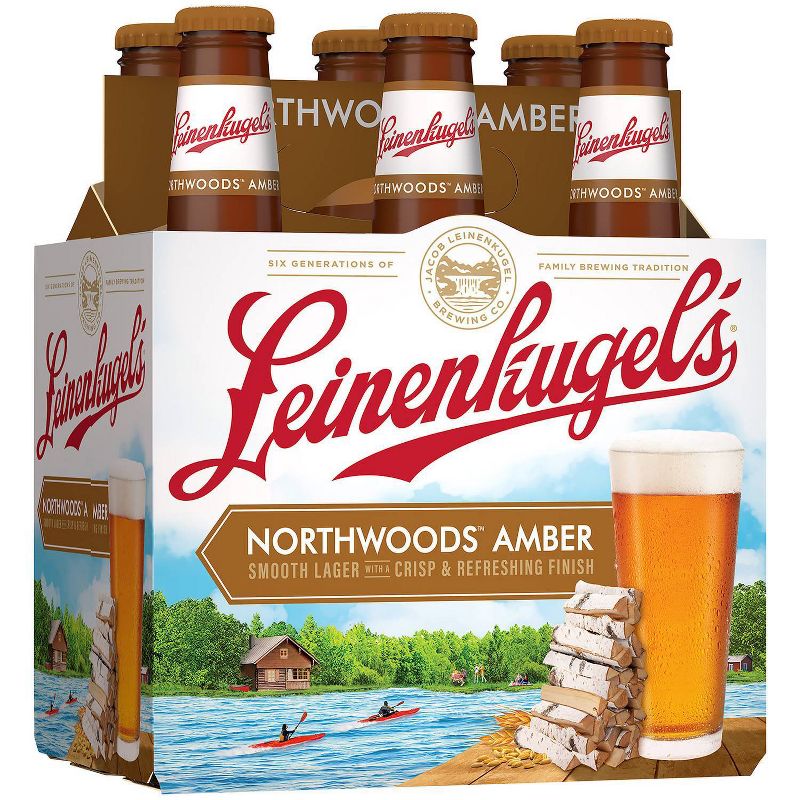 Leinenkugel Northwoods Lager Beer - 6pk/12 fl oz Cans