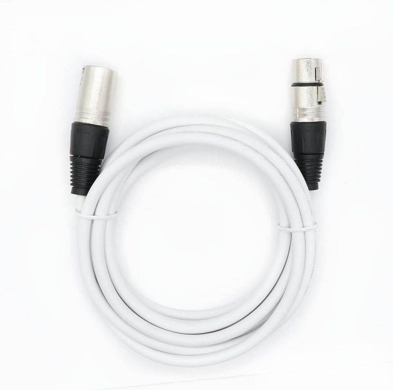 Dremake Professional Audio Mic Cable Cords - XLR 3 Pin Male to XLR 3 Pin Female Colored Cables - 10 Balanced Snake Cord - 5 Pack